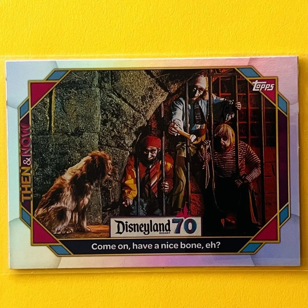 2025 Topps Disneyland 70th THEN & NOW #76 Pirates Caribbean Rainbow Foil Disney